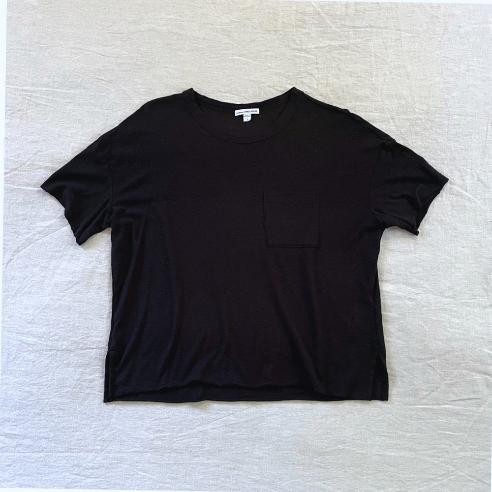 James Perse Boxy Tee Small Black